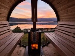 Outdoor Terrace 160 - 2 To 4 Person Barrel Sauna -Hot Tubs Sales Shop 177257536 310841627275402 2074389841223925067 n