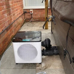 Outdoor 4kW Air Source Heat Pump For Hot Tub/Swim Spa -Hot Tubs Sales Shop ASHPRalph7Square