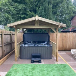 Apex Wooden Hot Tub Gazebo With Roof -Hot Tubs Sales Shop ApexGazebo 2