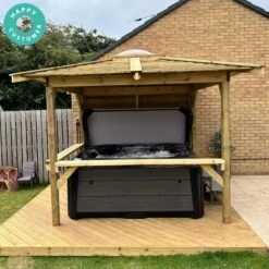 Outdoor Santorini - 5 Person Hot Tub With Gazebo Package 31 Outdoor Santorini - 5 Person Hot Tub With Gazebo Package -Hot Tubs Sales Shop BellStampe
