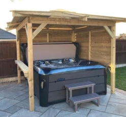 Brentano Wooden Hot Tub Gazebo With Tinted Dome Roof -Hot Tubs Sales Shop BrentanoGazebo