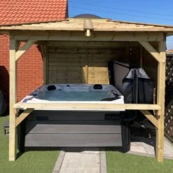 Brentano Wooden Hot Tub Gazebo With Tinted Dome Roof -Hot Tubs Sales Shop BrentanoGazebo 20