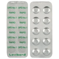 Blue Horizons Lovibond DPD No.1 Rapid Chlorine/Bromine Water Test Tablets - Pack Of 50 -Hot Tubs Sales Shop DSC0943