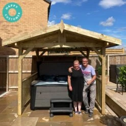 Apex Wooden Hot Tub Gazebo With Roof -Hot Tubs Sales Shop DoolerStamped1 2 aafef8cf fb2b 4831 bdaf 602f09e11a53