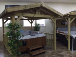 Apex Wooden Hot Tub Gazebo With Roof -Hot Tubs Sales Shop IMG 2699