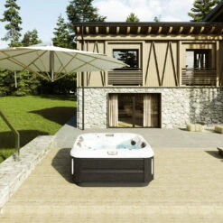 Jacuzzi® J315IP™ - 3 Person Hot Tub With 1 Lounger -Hot Tubs Sales Shop JHT J315 Lifestyle SmokedEbony 2000x1414 2b17cc55 2470 4217 ada3 c89302f25339square