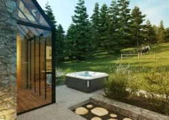 Jacuzzi® J385IP™ - 7 Person Hot Tub -Hot Tubs Sales Shop JHT J385 Lifestyle SmokedEbony 2000x1414 3fd14c89 79e4 4850 bd10 f3223e4eeab0