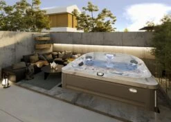 Jacuzzi® J485IP™ - 7 Person Hot Tub -Hot Tubs Sales Shop JHT J485 Lifestyle BrushedGray 2000x1429 26149e9f 69f3 4346 a0dc f1627567c50e