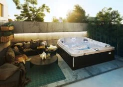 Jacuzzi® J485IP™ - 7 Person Hot Tub -Hot Tubs Sales Shop JHT J485 Lifestyle SmokedEbony 2000x1414 00fe93c9 43b1 4843 b387 ed6b837b8cda
