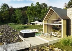 Jacuzzi® J485IP™ - 7 Person Hot Tub -Hot Tubs Sales Shop JHT J485 Lifestyle SmokedEbony V3 2000x1429 97e5a9dd a203 48c6 ac2f a107379a13e6