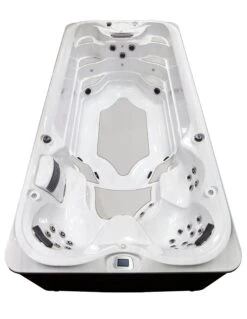 Jacuzzi® PowerActive™ J-16™ - 16ft Swim Spa -Hot Tubs Sales Shop JSS PowerActive J16 Platinum SmokedEbony HighSeatEnd WhiteBackground 2321x3000 3409f884 a9d6 4f5b 8cdf 5d2f62080108