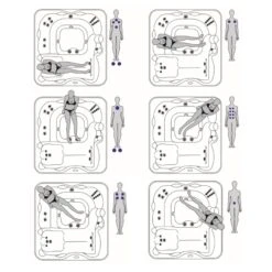 Jacuzzi® Lodge™ L - 5-6 Person Hot Tub With 1 Lounger -Hot Tubs Sales Shop Lodge L seating