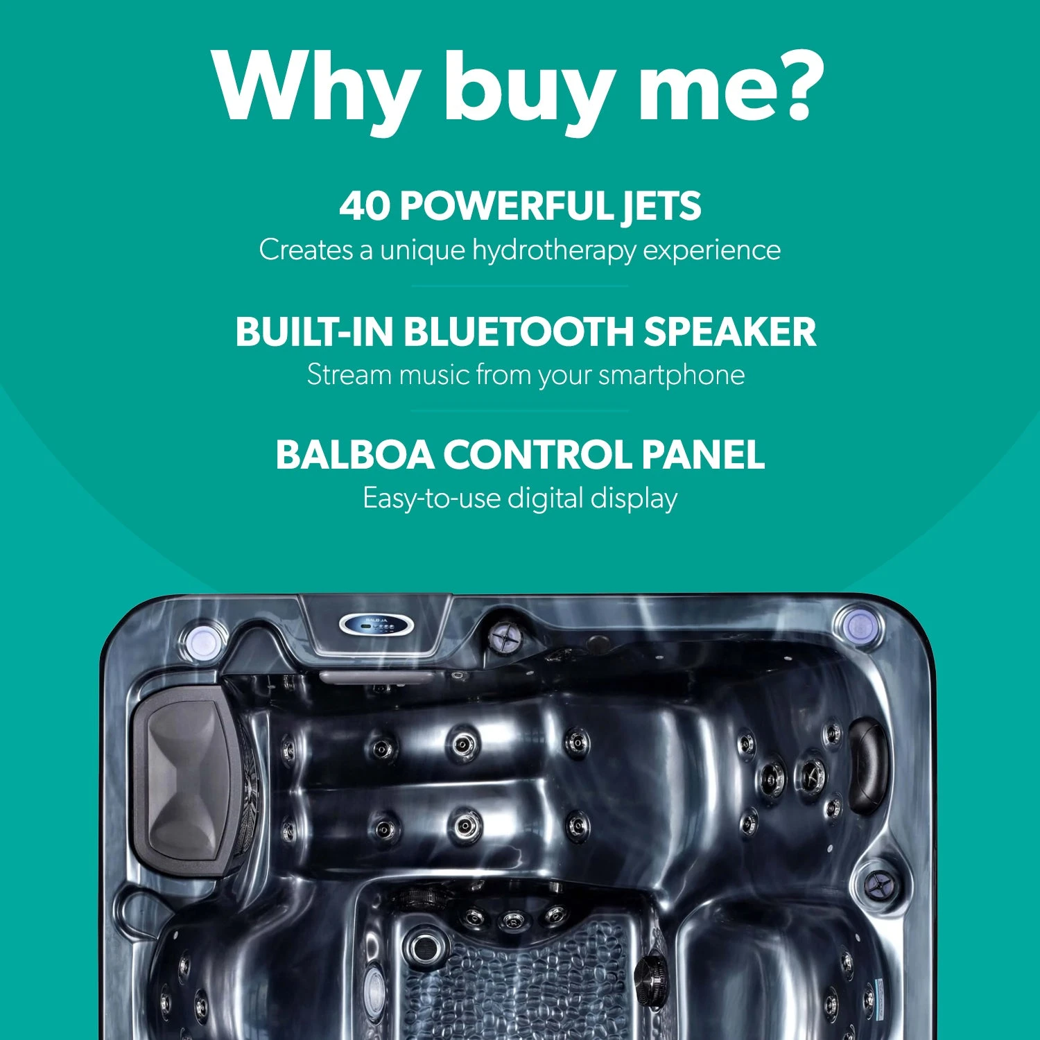 Outdoor Haze - 6 Person Hot Tub With 1 Lounger 2 Outdoor Haze - 6 Person Hot Tub With 1 Lounger - Image 2