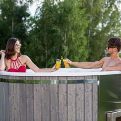 Outdoor Elite - 4 To 6 Person Wood Fired Hot Tub -Hot Tubs Sales Shop WoodFireHotTub 17
