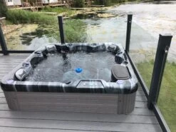 Outdoor Haze - 6 Person Hot Tub With 1 Lounger 33 Outdoor Haze - 6 Person Hot Tub With 1 Lounger -Hot Tubs Sales Shop outdoor haze hot tub with floating dispenser